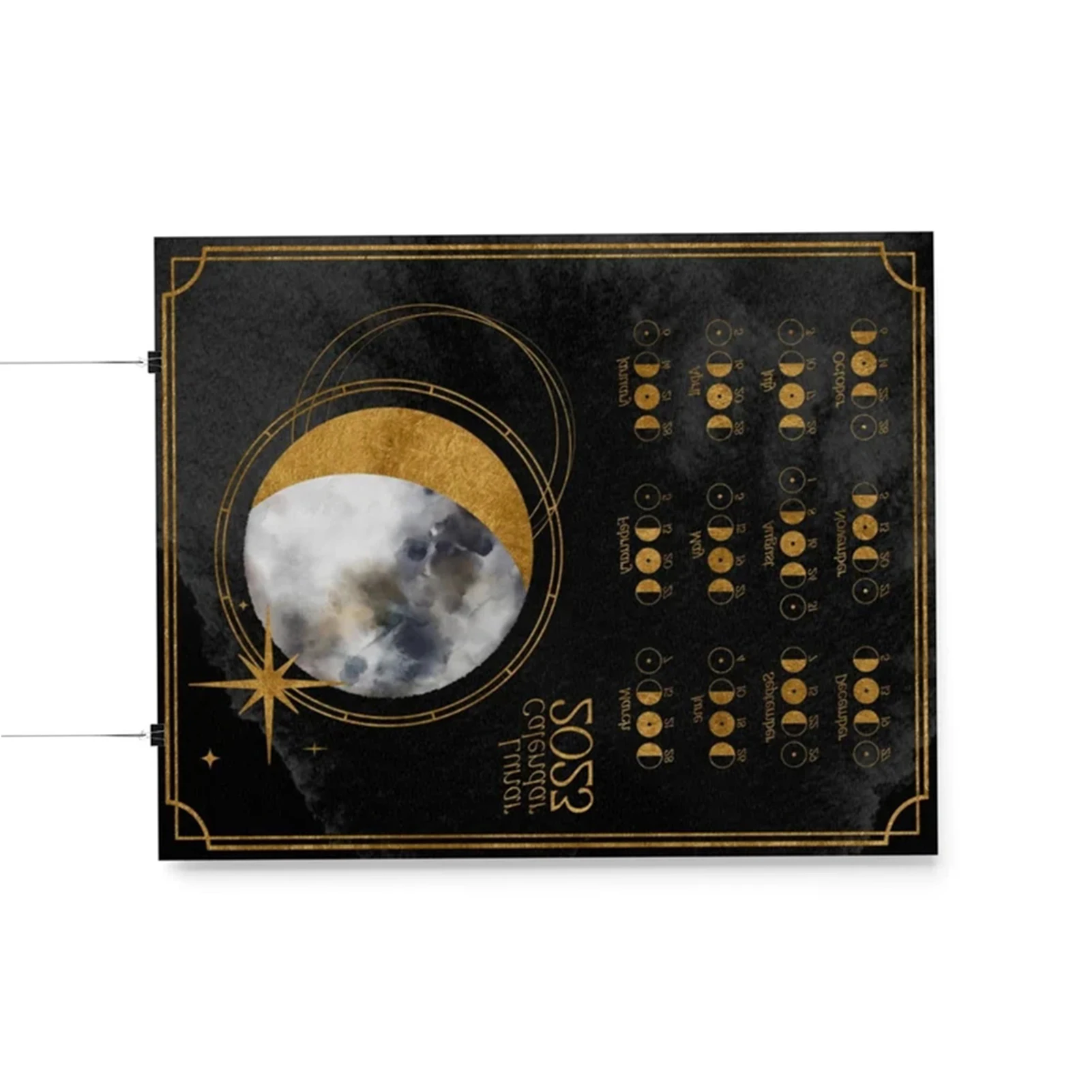 

Moon Phase Lunar Calendar 2023 Astrology Decoration and Celestial Calendar Suitable for Home Office New Year Gift SP99