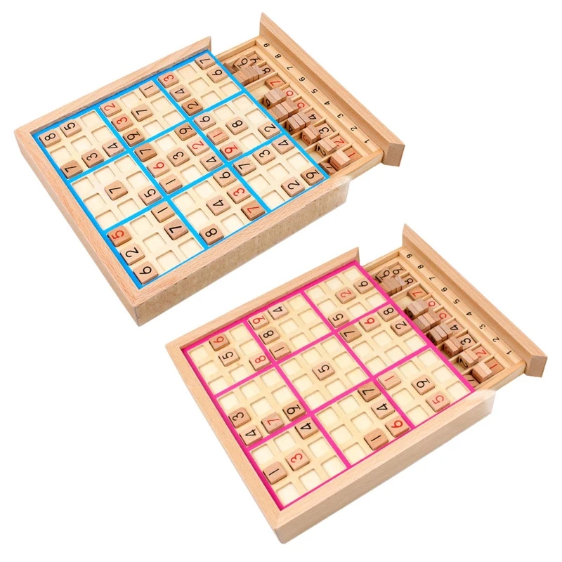 

L21F Sudoku Chess Game Brain Developmental Puzzle Board with Drawer for Elementary