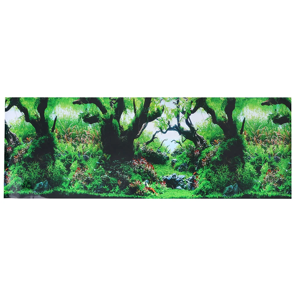 

Tank Background Aquarium Wallpaper Poster Backgrounds Household Thickened Removable Vivid Accessories Decorative Adhesive Gallon
