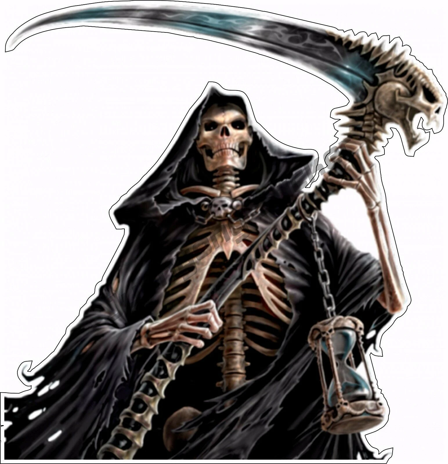 

Grim Reaper Box Bumper Sticker Car Decal Rear Windshield Bodywork Motorcycle Helmet Sticker Anime Car Accessories KK13cm