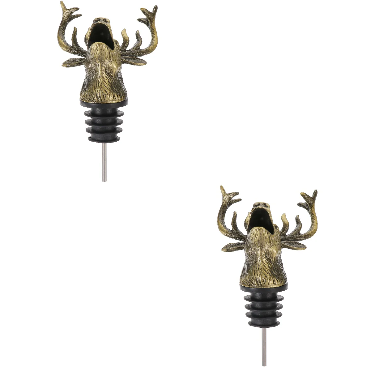 

Stopper Pourer Bottle Stoppers Christmas Elk Holiday Reindeer Accessories Display Toppers Bottles Head Retro Spout