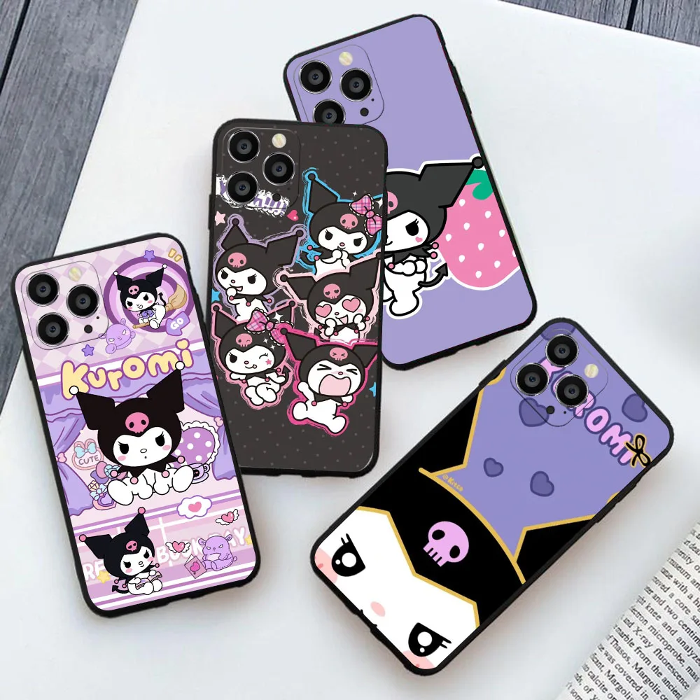 CK-26 Kuromi Melody Phone Case For OPPO F11 F17 A3 A95 A94 A57 A96 A77 A17 A92S A16K A17K A38