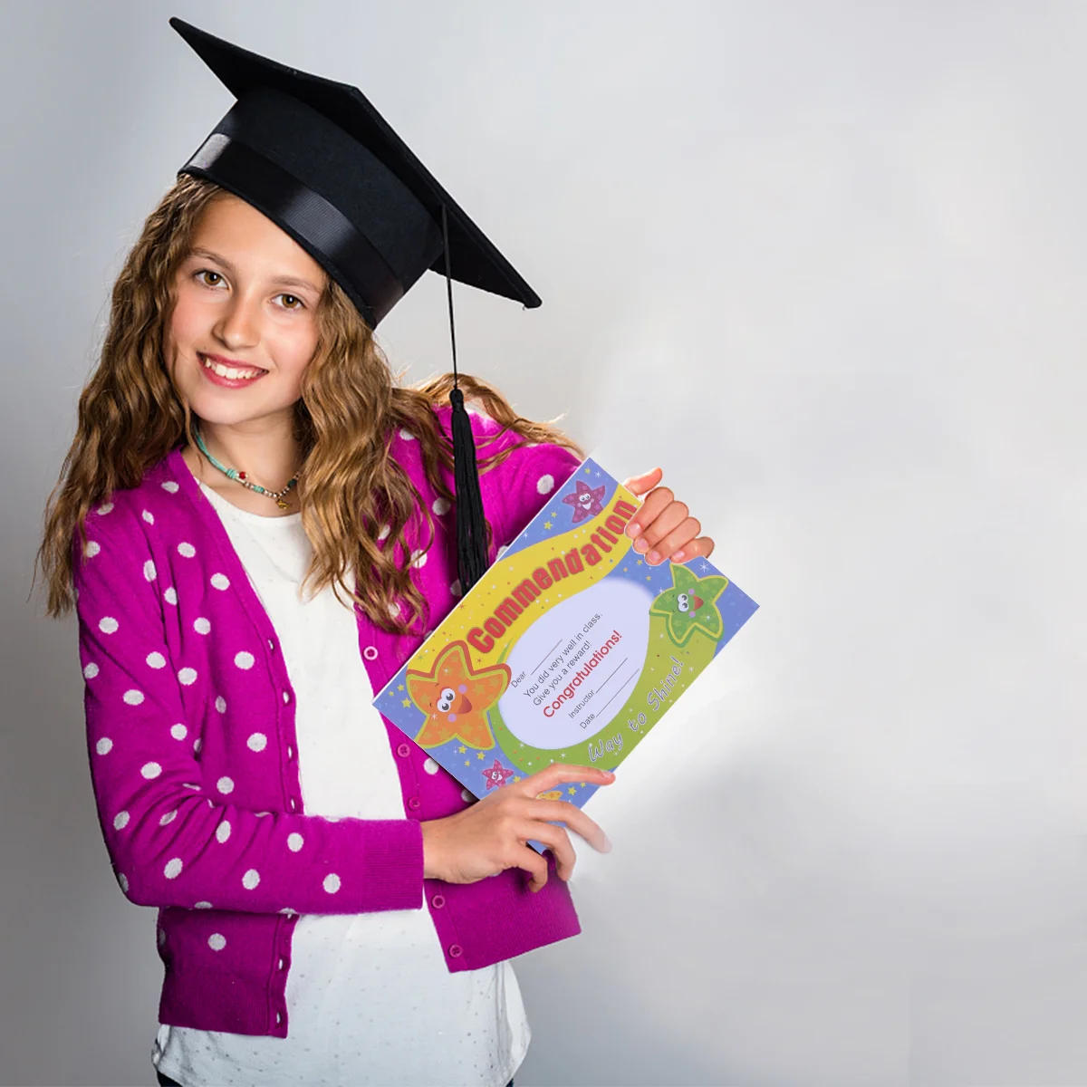 

Сертификат, признание, Commendation Letter Cartoon S, для студентов, детей, для детского сада, награды, Детские награды, бумага для школы