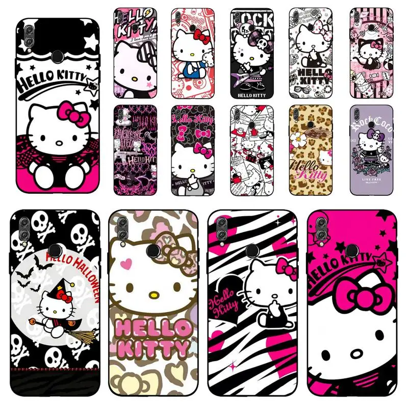 

BANDAI cute Hello Kitty Phone Case for Huawei Honor 10 i 8X C 5A 20 9 10 30 lite pro Voew 10 20 V30