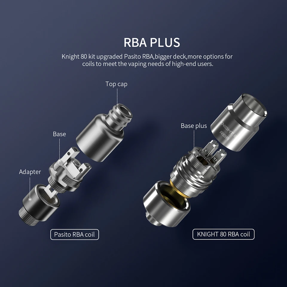 Оригинальный картридж Smoant Knight 80 с двойной сеткой 0 3 Ом/0 4 Ом Rba для Вт Pasito 2 - купить
