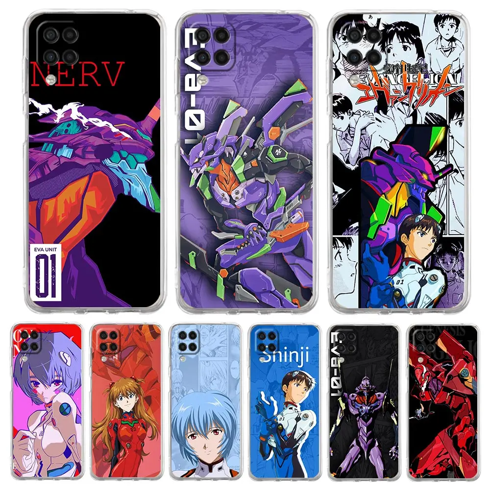 

Neon Genesis Evangelion EVA Clear Phone Case For Samsung Galaxy A51 A71 A21S A12 A11 A31 A41 A52S A32 A01 A03S A13 A22 5G Cover