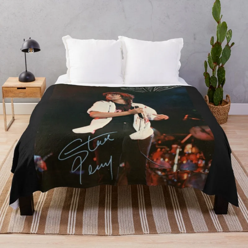 

Steve Perry Throw Blanket giant sofa knit blanket flannels 3d Blanket double blanket for summer