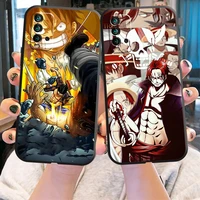 japan anime one piece phone case for xiaomi redmi note 10 pro max 10t 10s 5g 10 unisex tpu soft shockproof liquid silicon