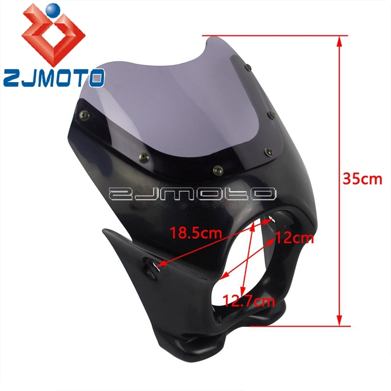 Мотоциклетная белая маска для фары передняя обтекатель Honda Monkey APE50 100 CB50 DAX GSX125E AR50