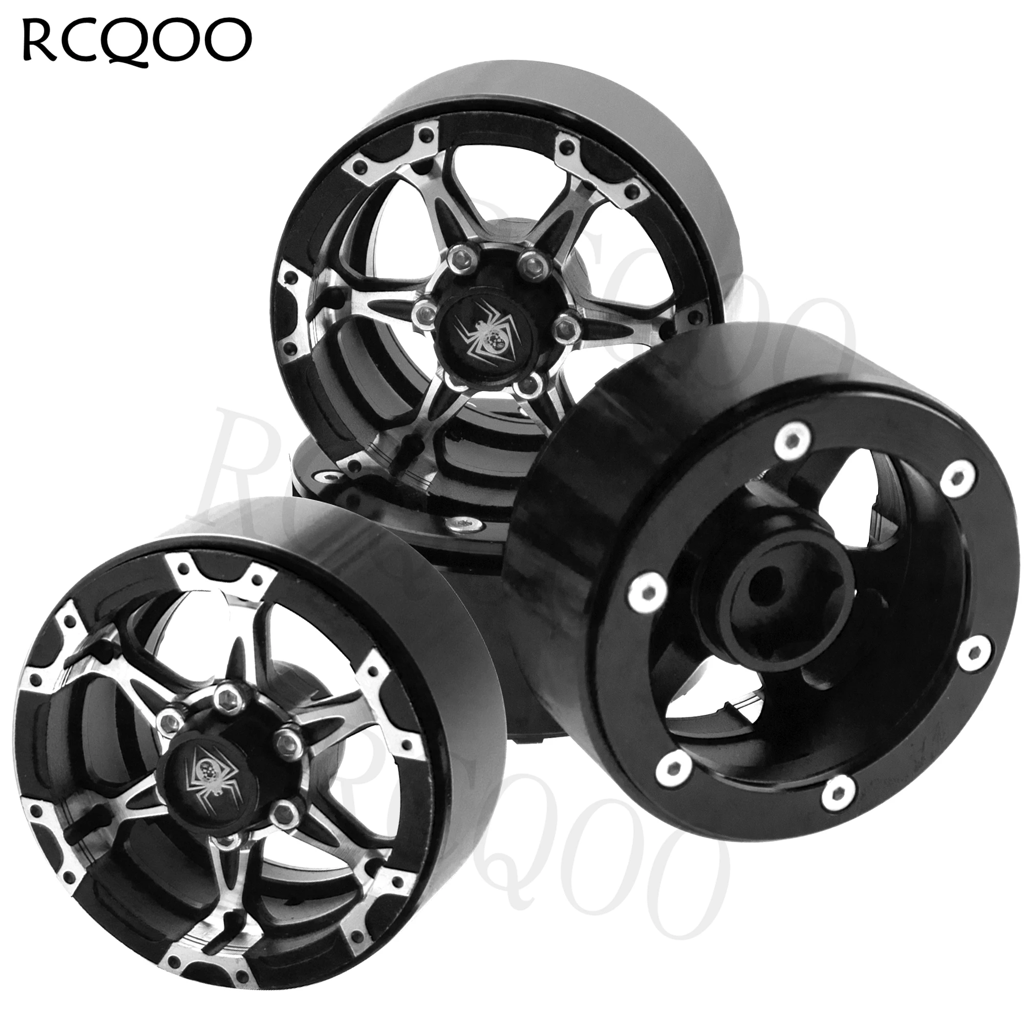 

Комплект металлических колес 1,9 для радиоуправляемого гусеничного станка, 6 спиц для Traxxas TRX4 Axial SCX10 AXI03007 D110 TF2 Redcat Gen7 1/10 RC Crawler