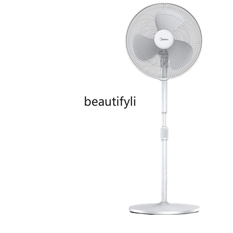 

zqElectric Fan Floor Fan Household Large Wind Table Vertical Shaking Head Energy Saving Mute Seven-Leaf Electric Fan