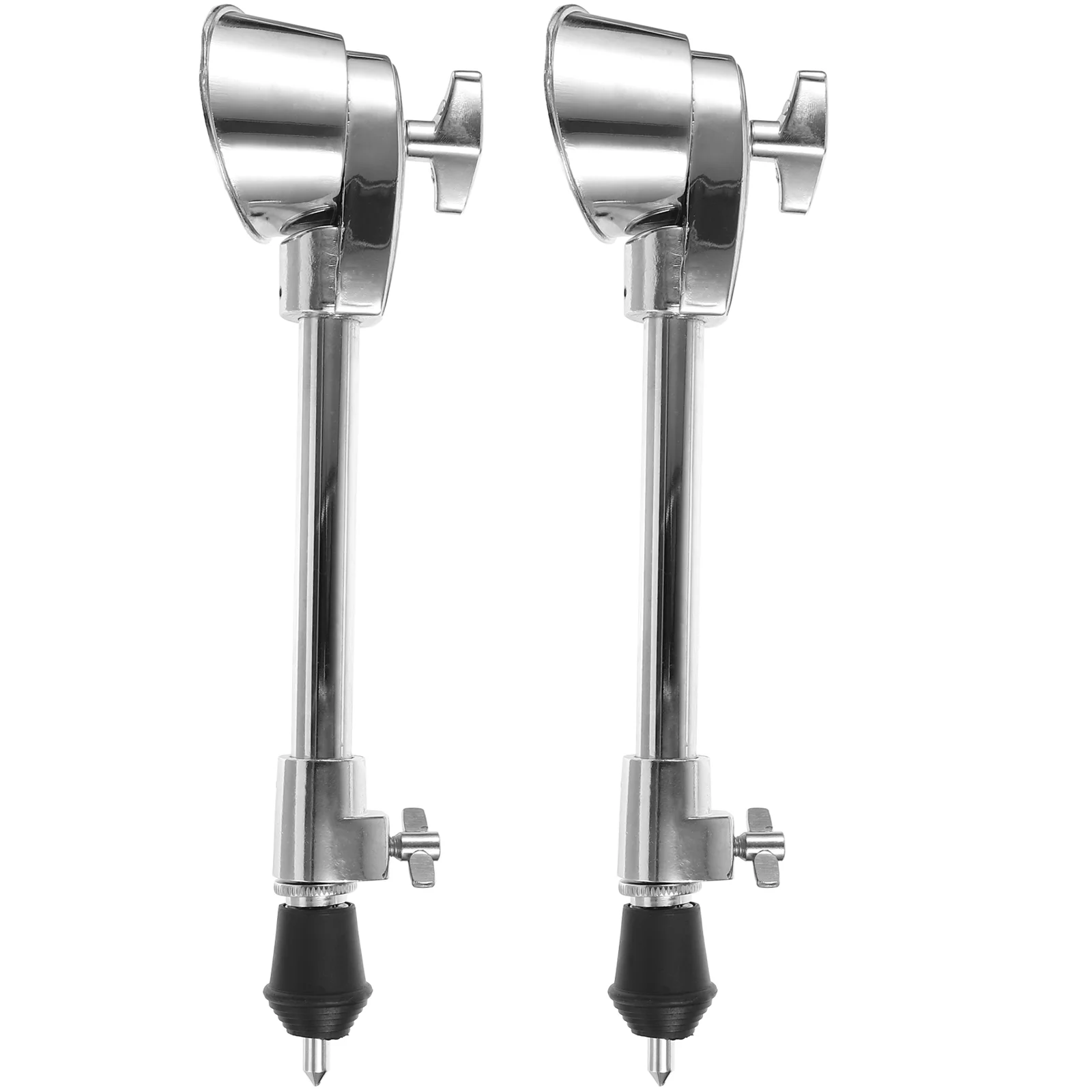 

2 Pcs Drum Kit Silver Accessories Durable Stands Percussion Instrument Parts Creative Legs Metal High-quality Drums