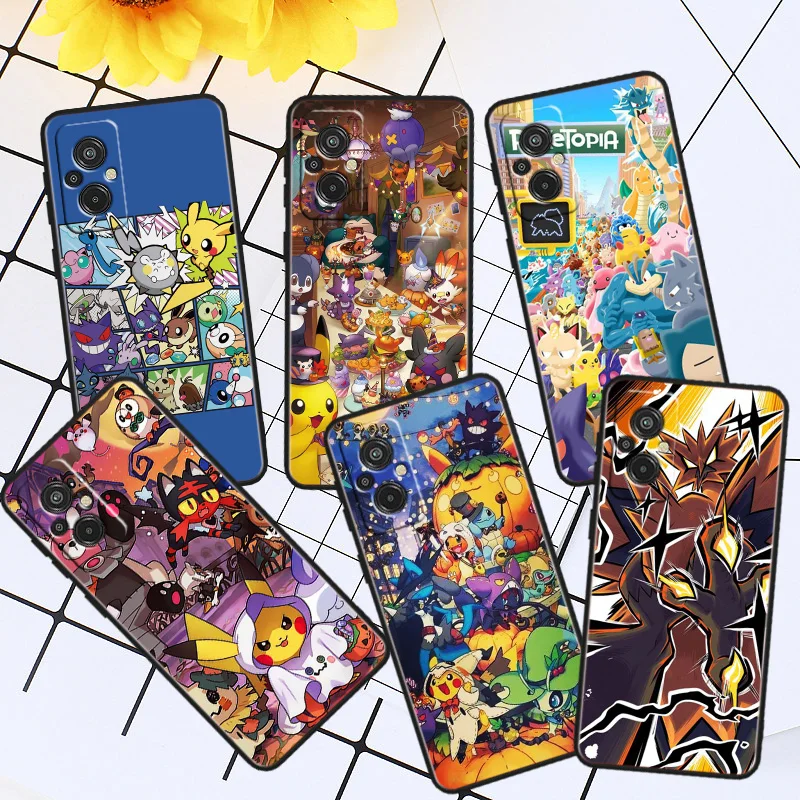 

Pokemon Pikachu Phone Case For Xiaomi Redmi A1 12C 11A 11 10C 10 9T 9AT 9A 10A 9C 9 8A 8A 7A 7 Plus Black Cover