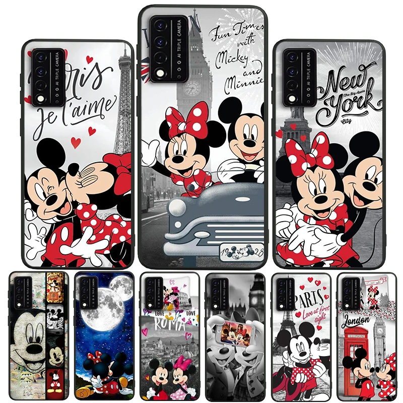 

Mickey Minnie Travel For T-Mobile REVVL V+ 5G T-Mobile REVVL 4 4+ Black luxury Silicone Soft Funda Phone Capa Case