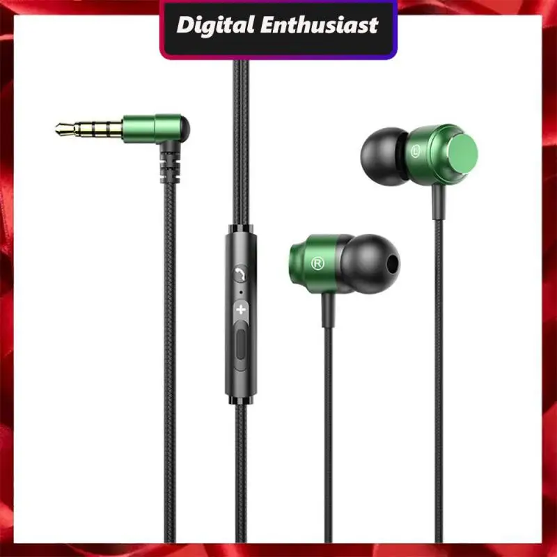 

Comfortable Common Headset With Mic Subwoofer Sports Earphones 3.5mm Adjustable Headphones Wired Earphone Upgrade Version Stereo