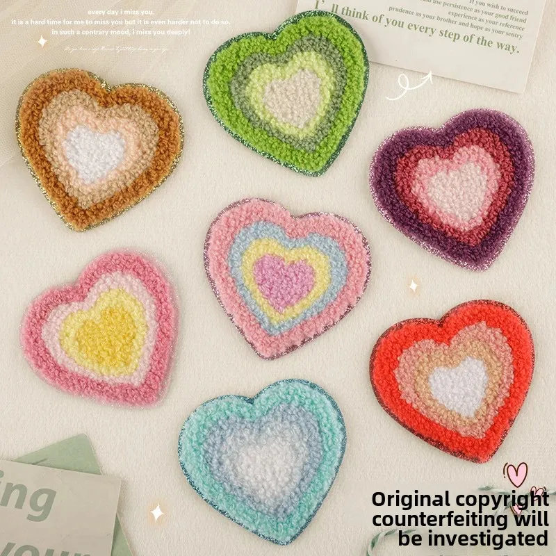 Оригинальная нашивка с вышивкой из синели материал для рукоделия клей на спине