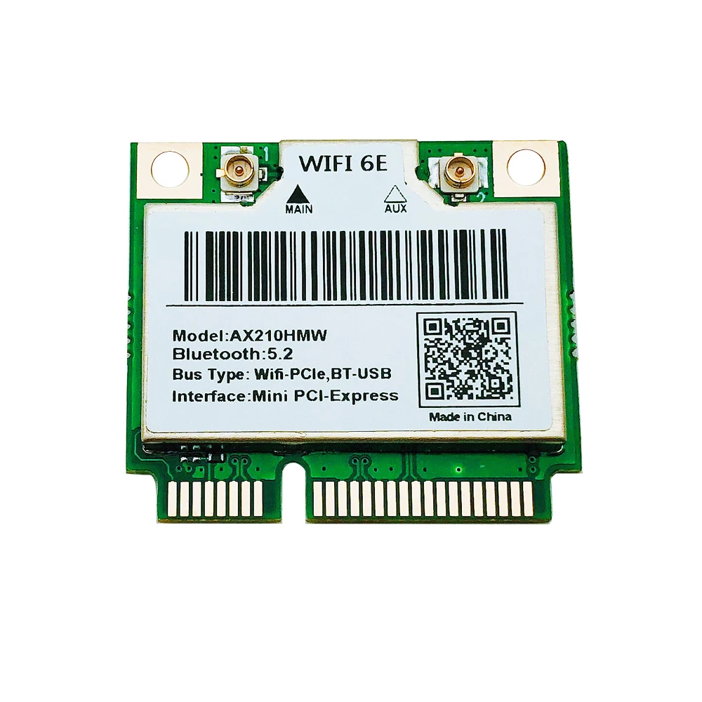 Новая Wi-Fi 6E AX210HMW Mini PCIE карта для Intel AX210 5374 Мбит/с Bluetooth 2 4 802.11ax G/5G/6G WiFi 6 беспроводной