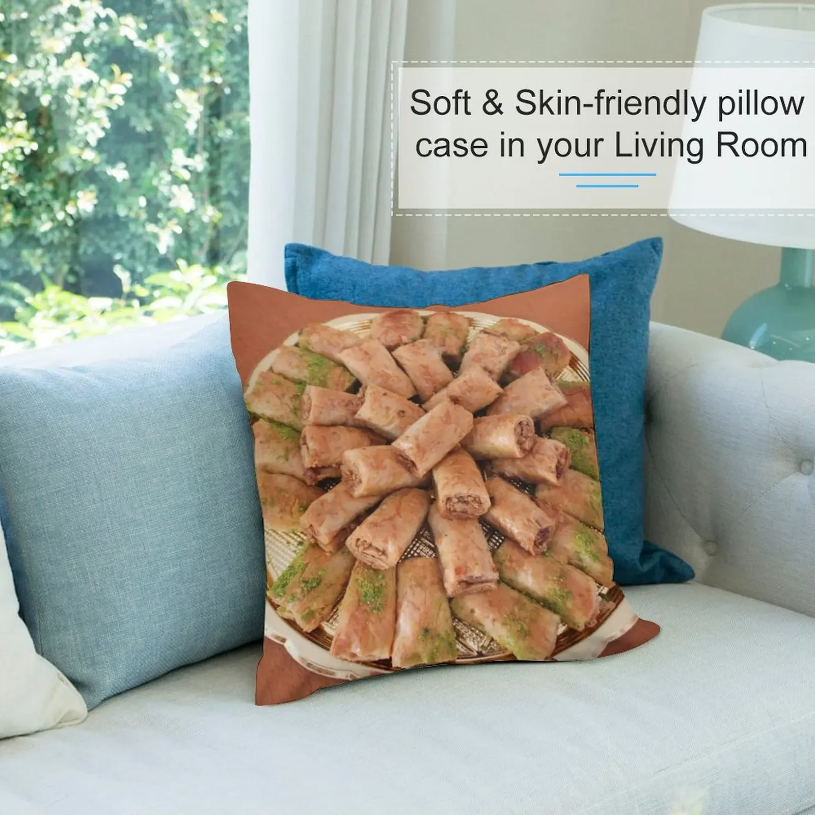 Декоративная подушка Baklava новогодние чехлы для диванов роскошные наволочки