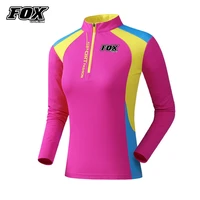 2022 fox cycling team downhill jersey motocross mtb shirt bike jersey women long sleeve cycling t shirt ladies racing clothing