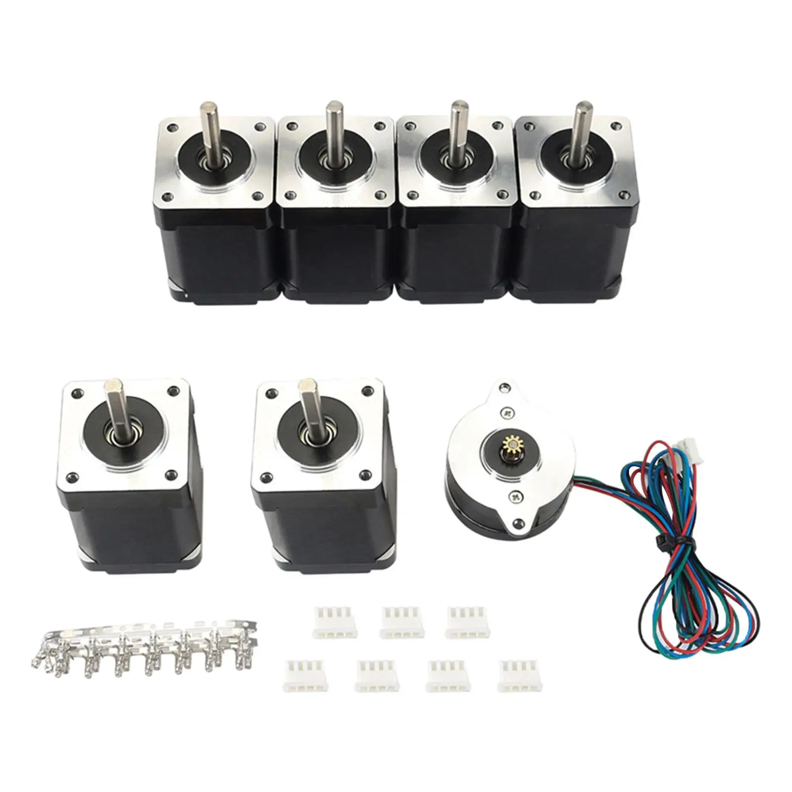 

7 Pieces NEMA17 Stepper , 2 Phase 42+36 1.8 Degree Step Motor, for 3D Printer Extruder Accessory.