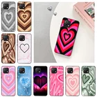 Чехол для телефона Xiaomi mi 11 Lite 11T 10T 11X 11i Note 10 Pro 5G 9 SE, цветной роскошный черный матовый Силиконовый чехол из ТПУ с сердечками