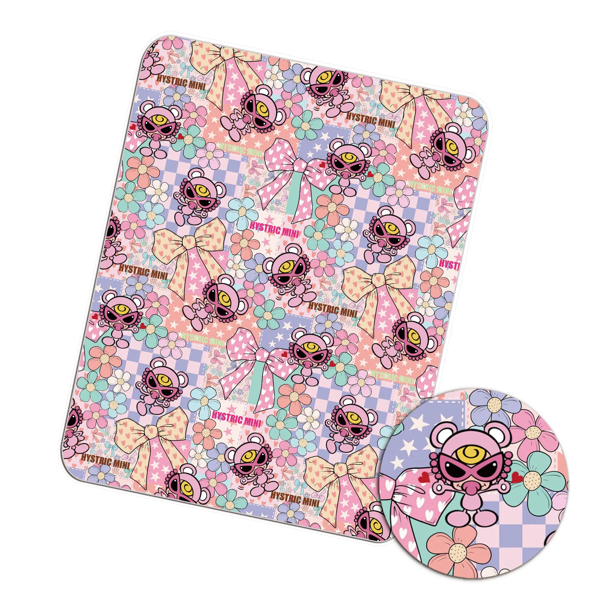 50*145 см мультяшный принт Mini Meisjes Polykatoen Stof Voor Швейное одеяло Ручная работа Материал