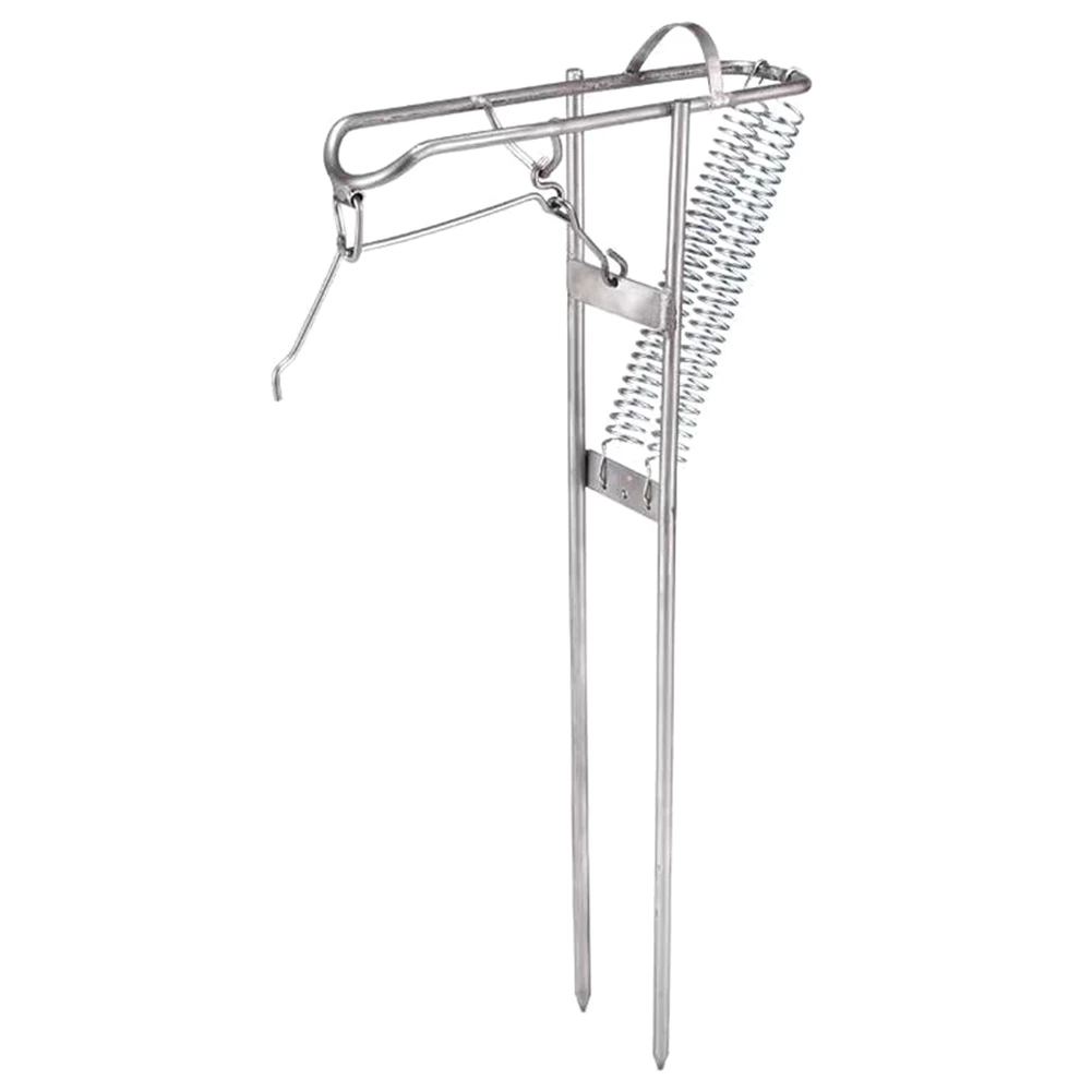 

Foldable Automatic Fishing Rod Holder Stainless Steel Fishing Rod Pole Rack Ground Support Bracket