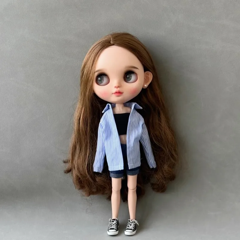 BBIKG342 New styles Customized Doll pink clothes tshirt hoodies pants for your bb fr ob24 ob27 pp liccaa blythee dolls