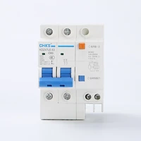 earth leakage protection mini electric circuit breaker dc rcbo mcb dz47le 2p lightning protection 6a 10a 16a 20a 25a 32a 40a 50a