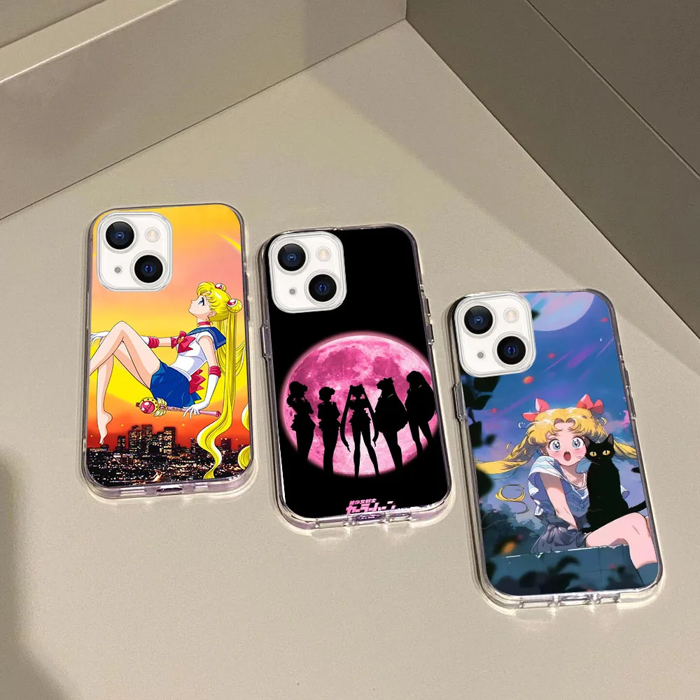 Прозрачный силиконовый чехол WB-25 Sailor Moon для Moto G42 50 51 52 60 62 71 72 84 85 200 Edge 40 pro Ultra