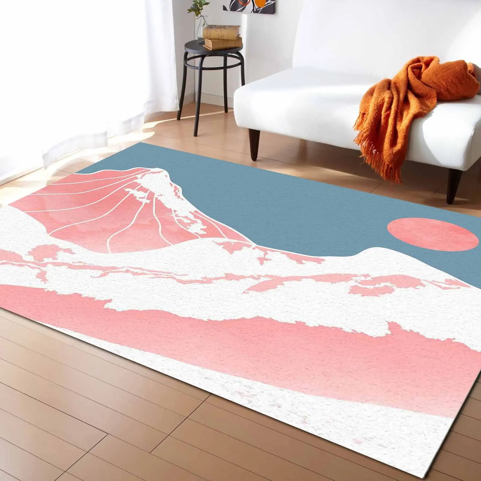 

Абстрактное художественное ландшафтное геометрическое покрытие, коврики для спальни, современные коврики для гостиной, домашний Декор оте...