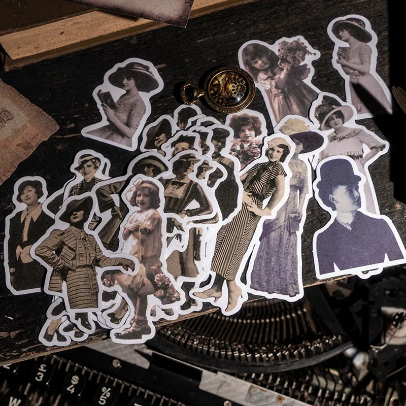 Винтажные наклейки для скрапбукинга, 30 шт. | AliExpress