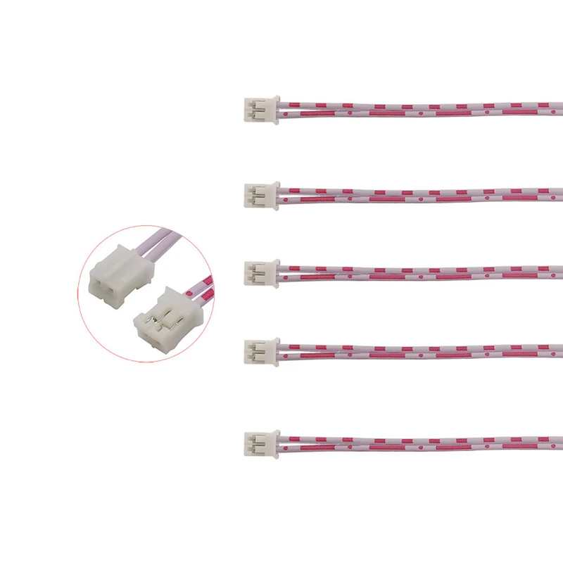 

10Pcs JST PH2.0 2 Pin Wire Cable Connector PH 2.0mm 2P Single Head Female Jack Terminal JST Wire Connectors 20CM 26AWG