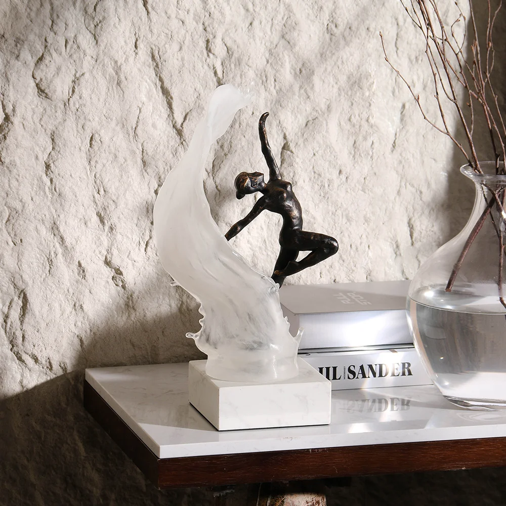 Для прямого дома и декора ручной работы из прозрачной смолы бронзы металла