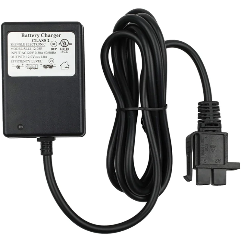 12V Battery Charger for Kids Ride On Toys, Power Supply Adap