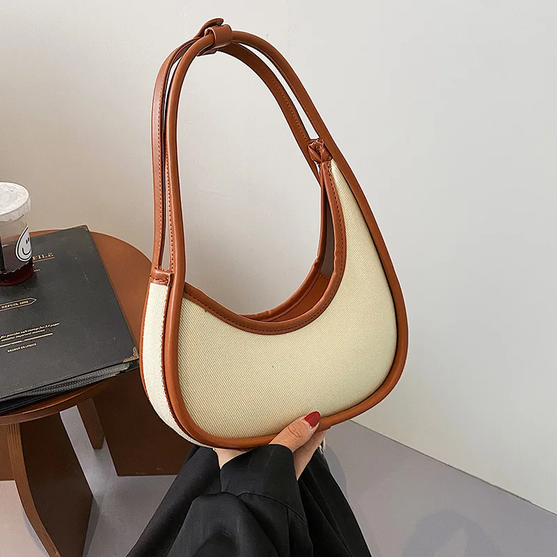 

Новинка 2022, дизайнерская модная маленькая сумка через плечо Half Moon для женщин, кожаная клетчатая сумка на молнии высокого качества с бесплатной доставкой