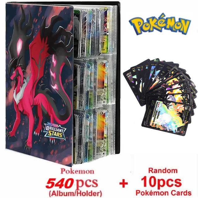 

Hot 2022 Brand New Pokemon Album Book 540/432 Pieces Anime Characters Game Card Favorites Pokemon Christmas Gifts For Kids