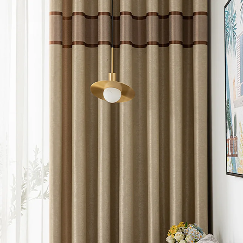 

Bedroom and living room curtain shading cloth simple and modern