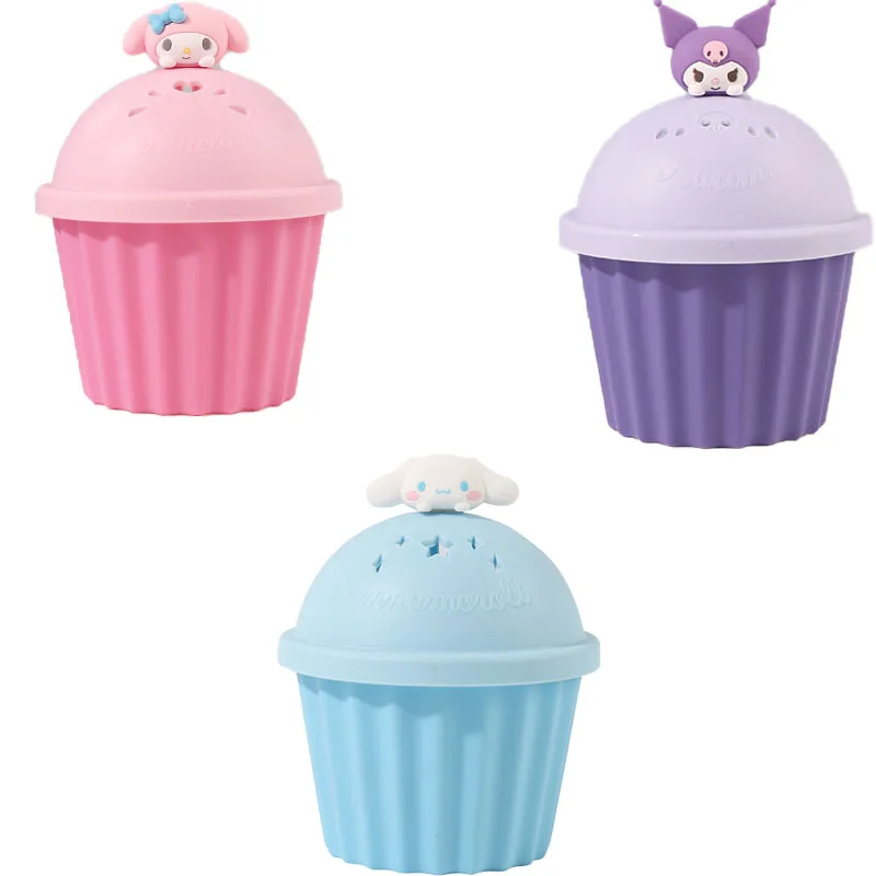 

3 Style Sanrioed Anime My Melody Cinnamoroll Kuromi Kawaii Cute Bedroon Study Room Toilet Fragrance Solid Aromatherapy Cream