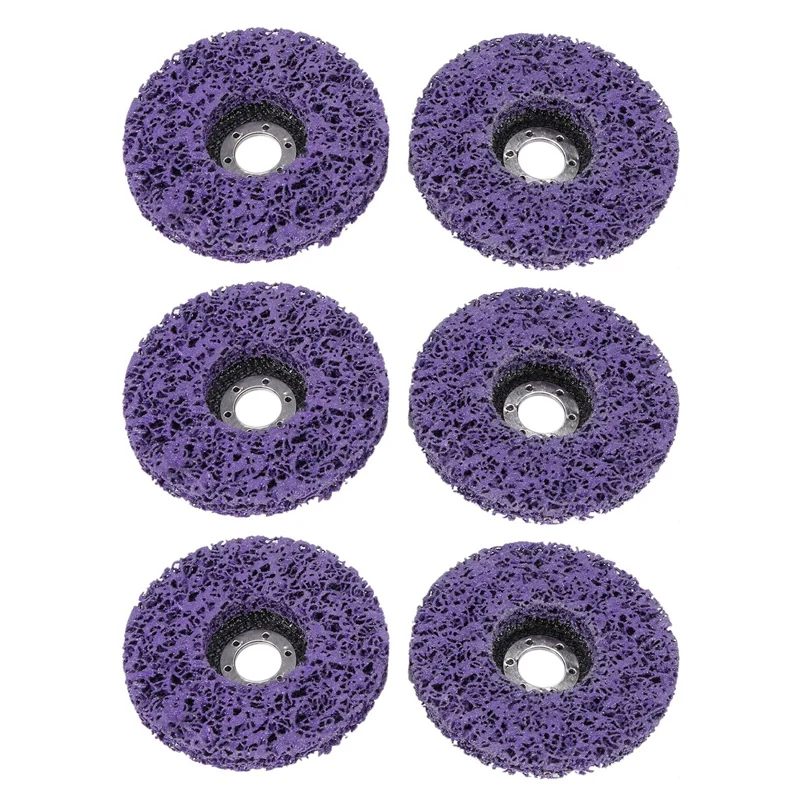 

6Pcs 125Mm Poly Strip Disc Abrasive Wheel Paint Rust Removal Clean
