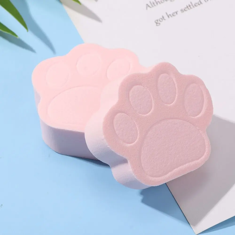 

1PC New Cute Cosmetic Puff Wet Dry Powder Smooth Women's Makeup Foundation Sponge Beauty Make Up Tools Pink Cat Paw Shape