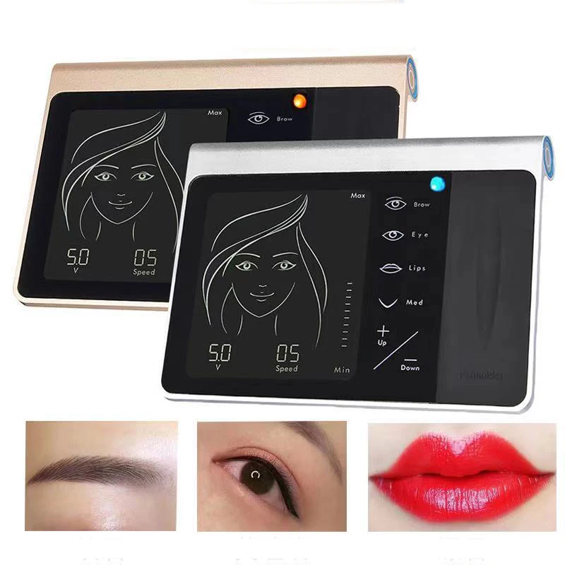 Touch Screen Multifunctional Rechargeable Microblading Pen Tattoo Machine Kit Eyebrow Permanent Makeup Beauty Device Tattoo Set