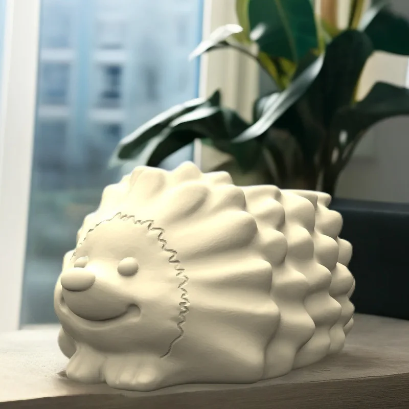 

C305 Hedgehog Flower Pot Succulent Pen Holder DIY Making Resin Concrete Vase Cactus Silicone Mold Home Decor Tool