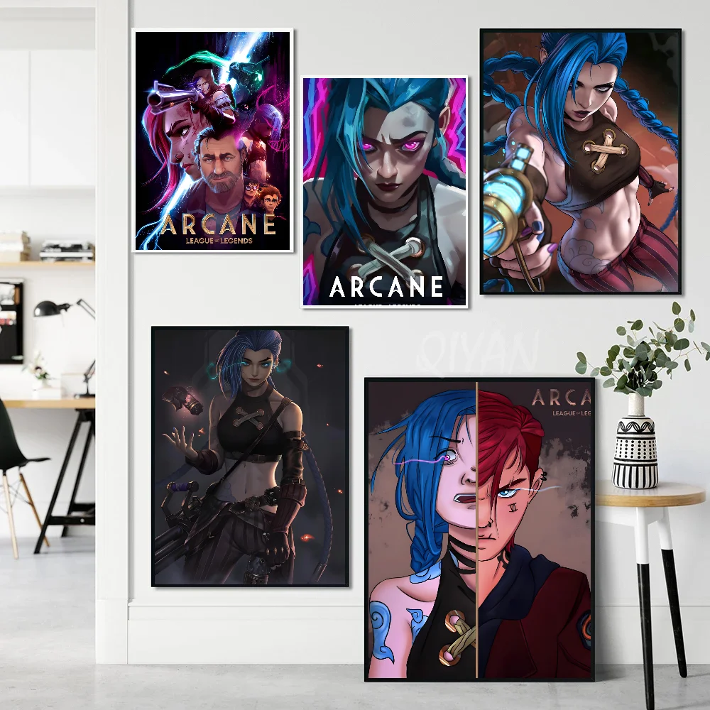 Arcane League Of Legends Poster Paper Print Home Living Room Bedroom Entrance Bar Cafe Art Painting Decoration
