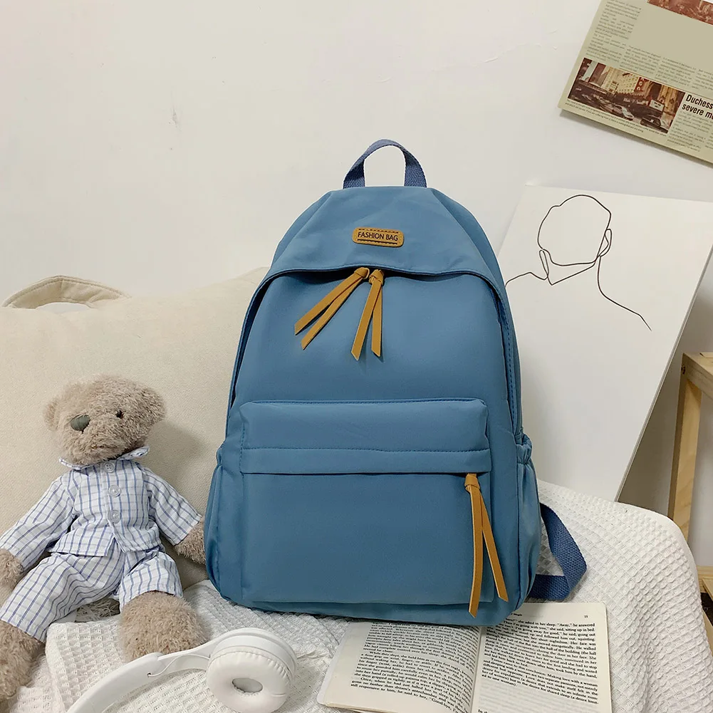 

Fashion Classic Nylon Backpack Student College Schoolbag Fashion Fresh Laptop Bookbag for Teenagers Girls Boys