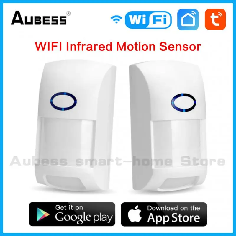 

Aubess Wireless Tuya Human Motion Sensor WIFI Smart Home PIR Detector Movement Infrared Detector APP Security Automation System