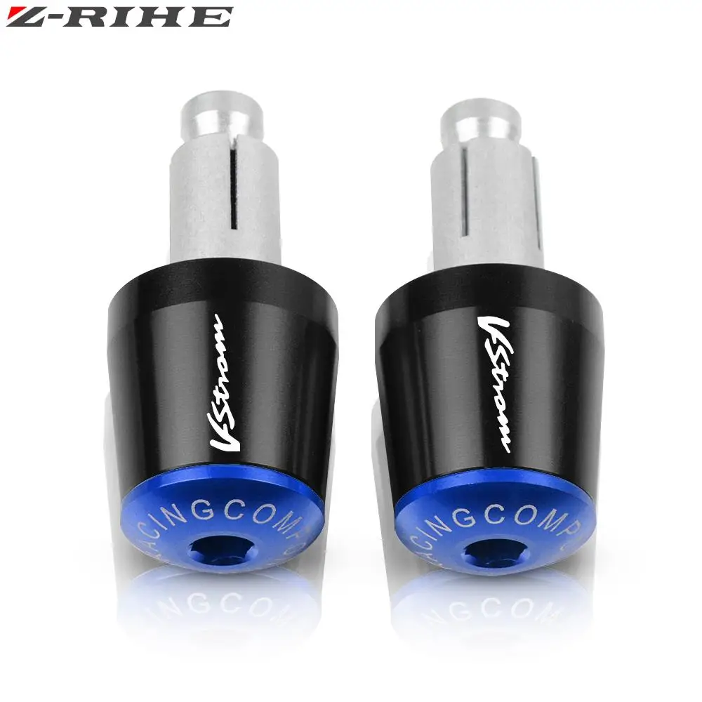 7/8 &quot22 мм мотоциклетные ручки на руль торцевая заглушка для Suzuki DL250 DL650 DL1000 V-STROM