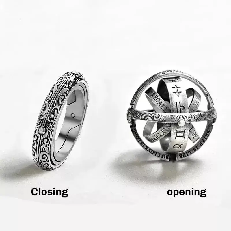 Креативное ожерелье с астрономическим шариком вращающееся Композитное