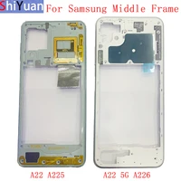 phone housing middle frame center chassis cover with buttons for samsung a22 4g a225 a22 5g a226 replacement repair parts
