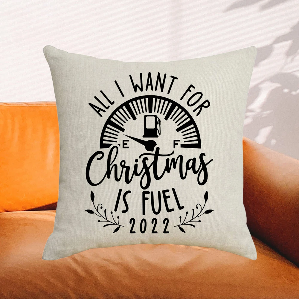 

Забавная Рождественская наволочка 45x4 5 см Новогодняя домашняя декоративная наволочка для подушки рождественские подарки для гостиной иску...